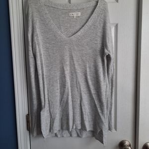 Long gray thin sweater